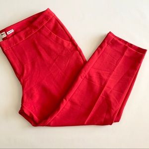 A New Day Red Ankle Length Dress Pants size 18
